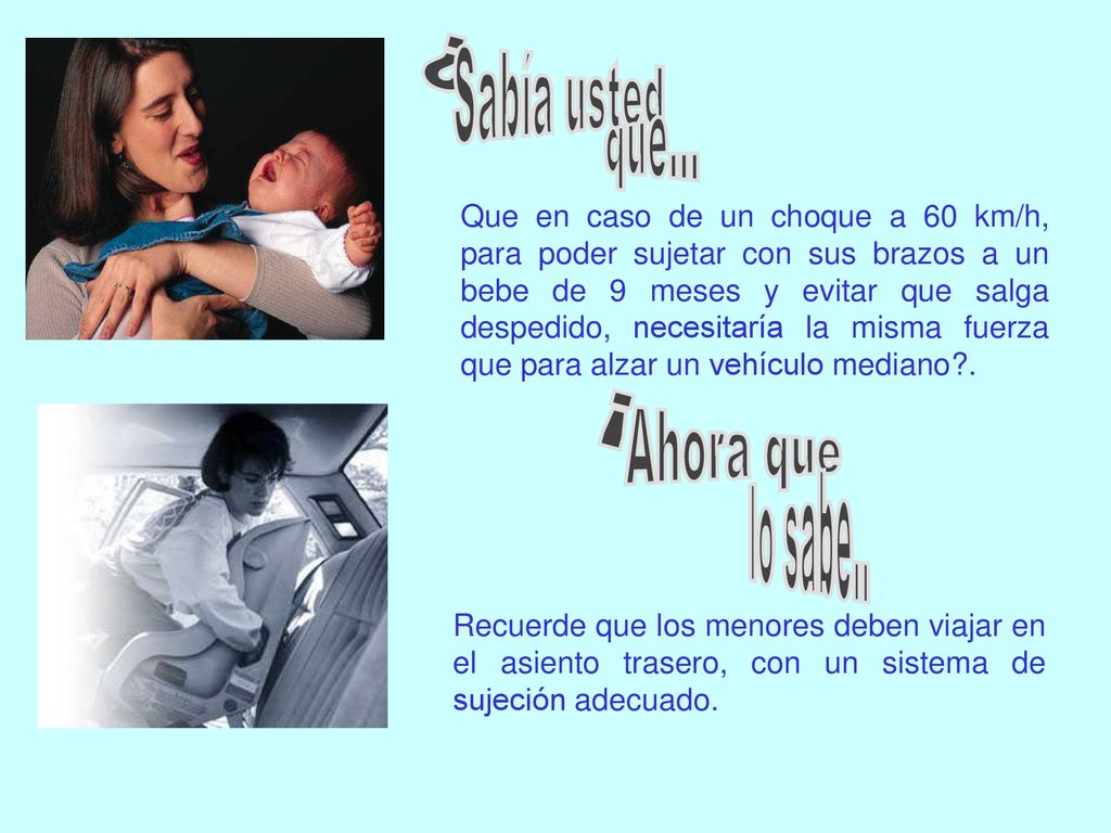 ¿ Sabía usted que... ¡ Ahora que lo sabe..