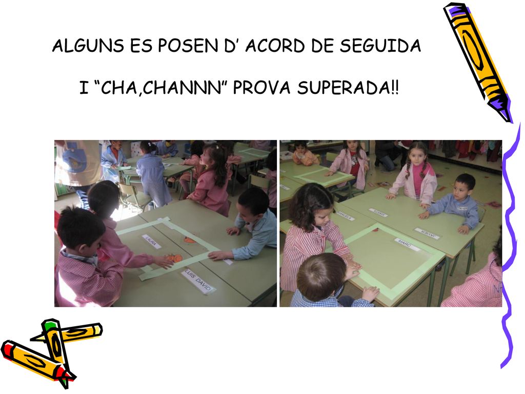 ALGUNS ES POSEN D’ ACORD DE SEGUIDA I CHA,CHANNN PROVA SUPERADA!!
