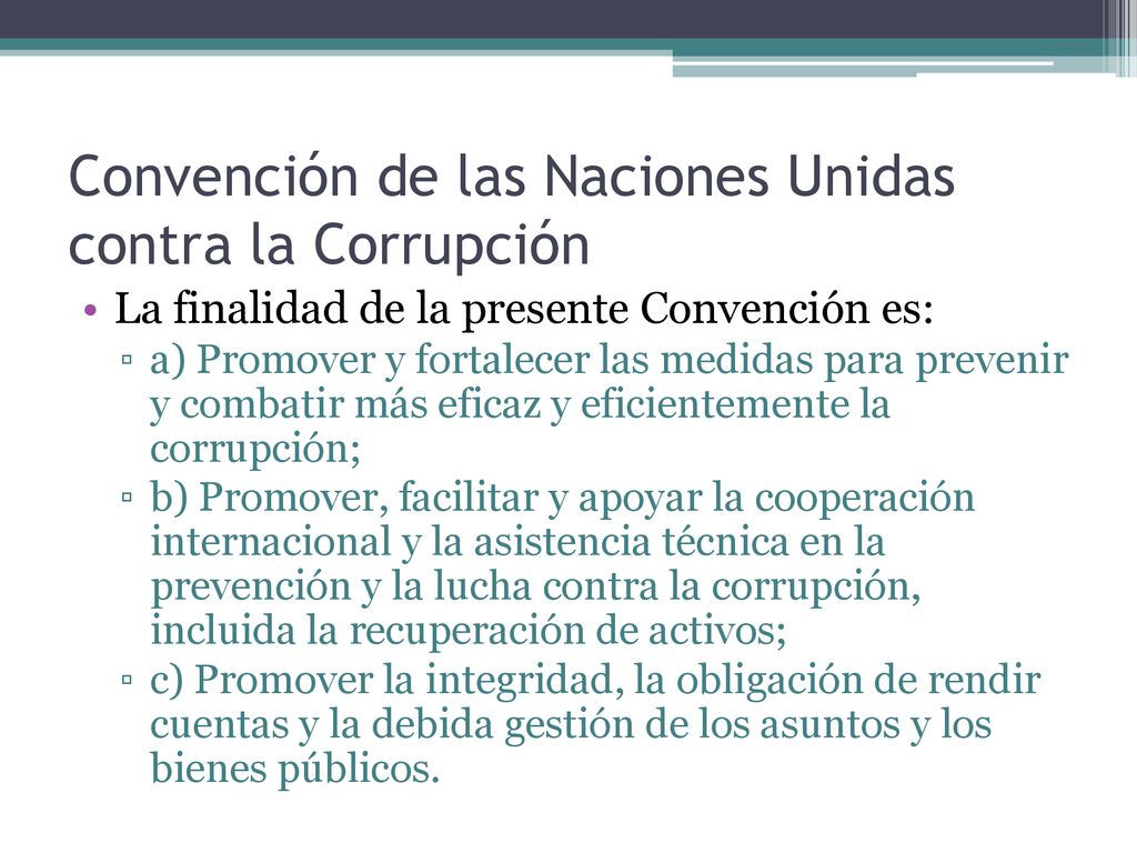 Convención de las Naciones Unidas contra la Corrupción