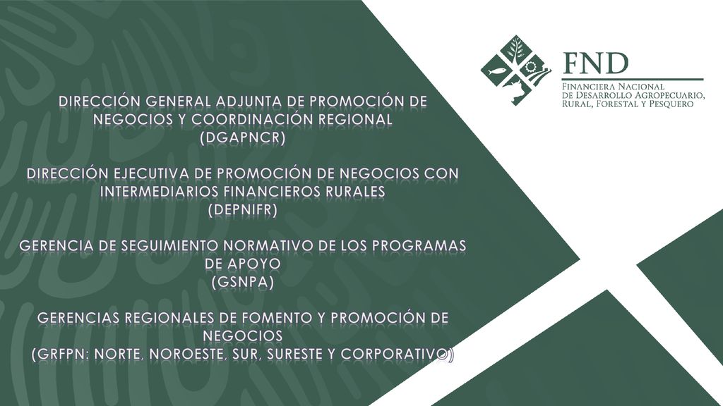 Gerencia de seguimiento Normativo de los programas de apoyo (GSNPA)
