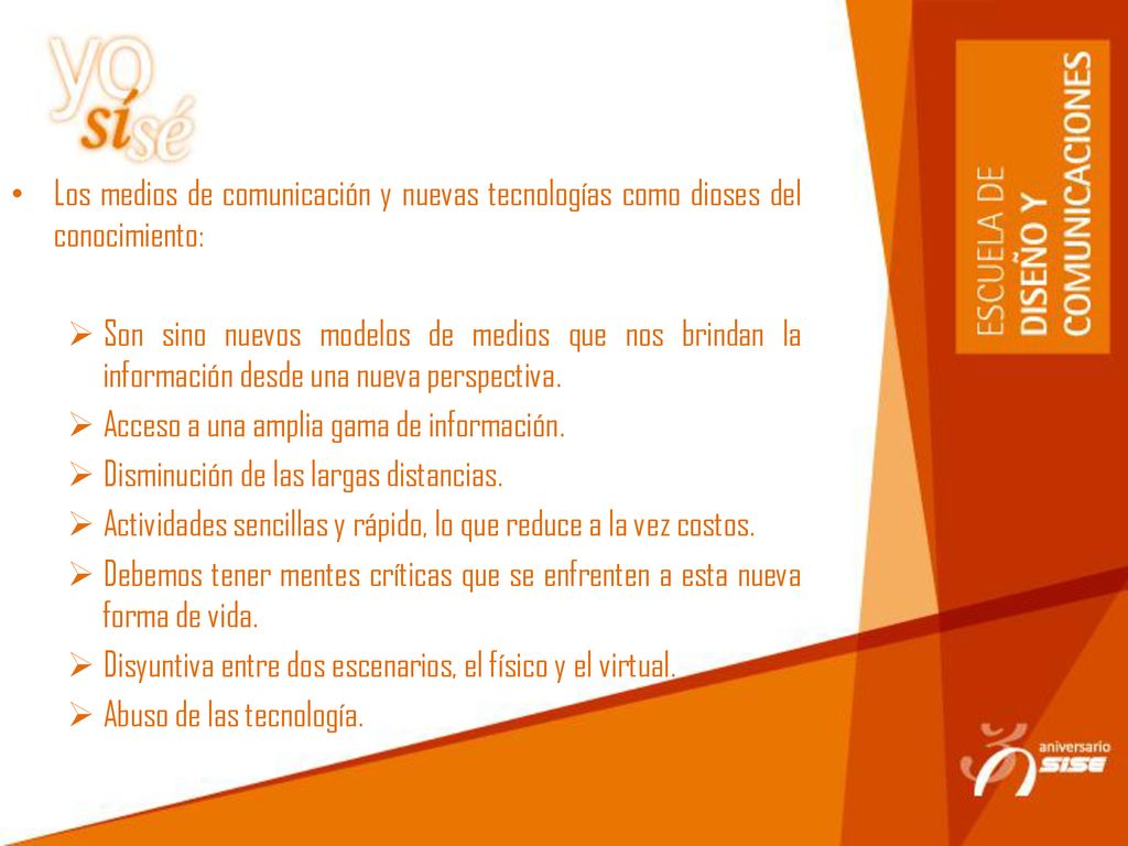 Los medios de comunicación y nuevas tecnologías como dioses del conocimiento: