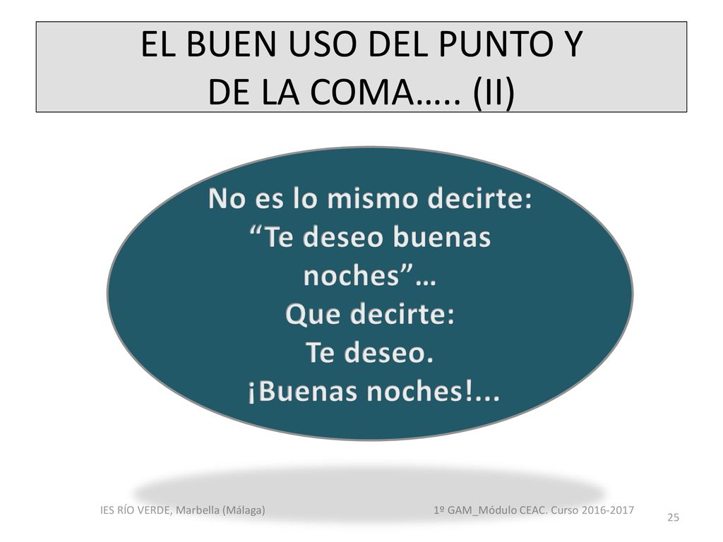 EL BUEN USO DEL PUNTO Y DE LA COMA….. (II)