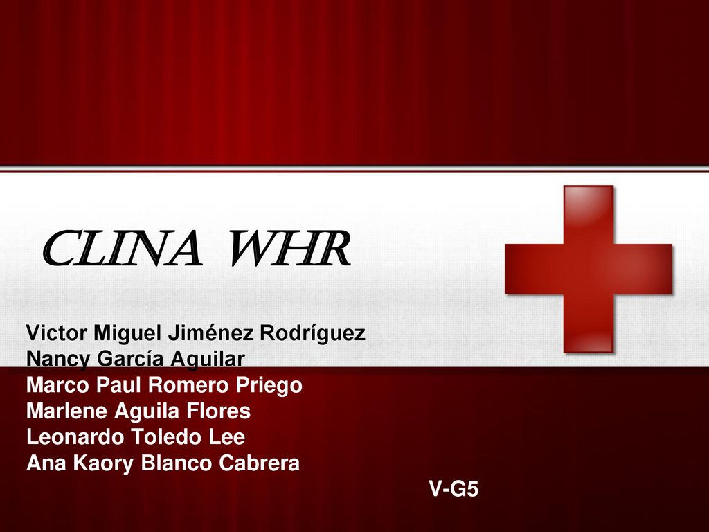 Clina WHR Victor Miguel Jiménez Rodríguez Nancy García Aguilar
