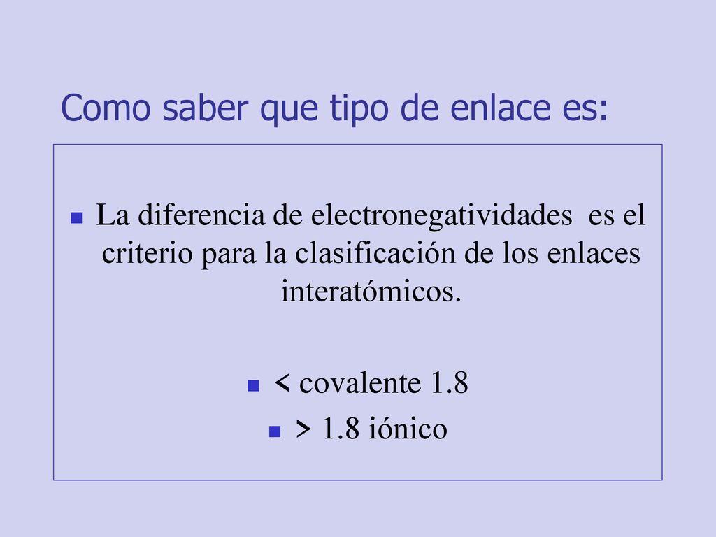 Como saber que tipo de enlace es: