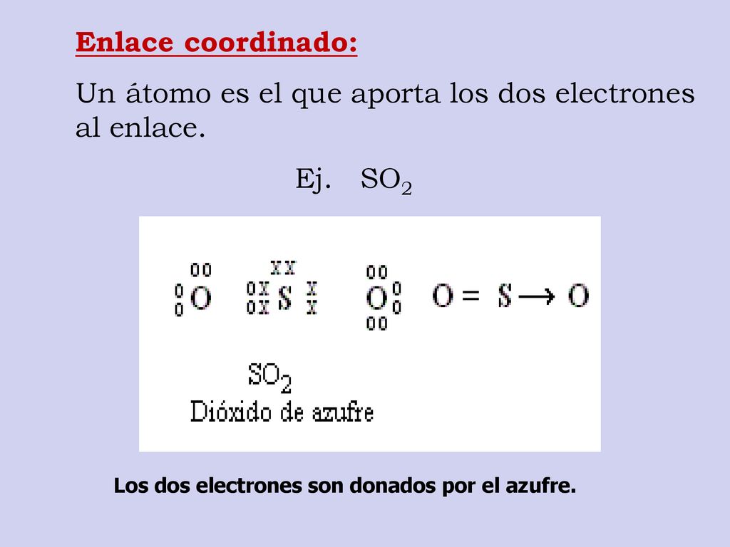 Un átomo es el que aporta los dos electrones al enlace.