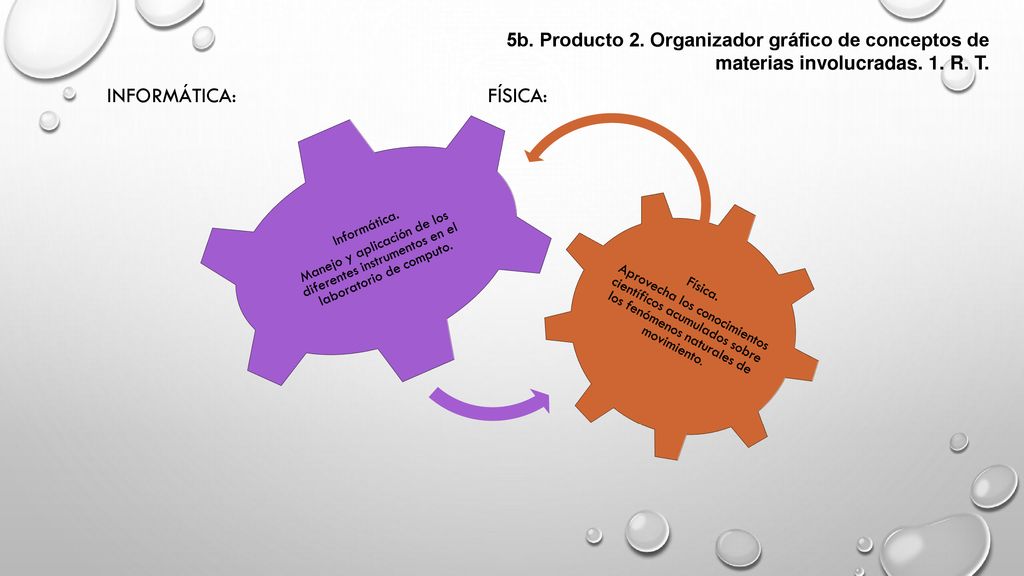 5b. Producto 2. Organizador gráfico de conceptos de materias involucradas. 1. R. T.