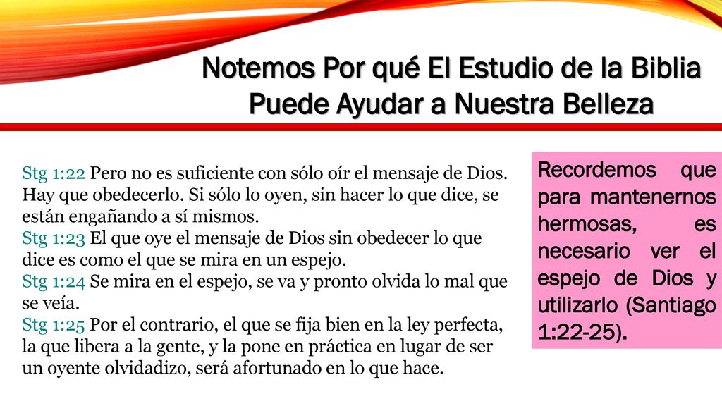Notemos Por qué El Estudio de la Biblia Puede Ayudar a Nuestra Belleza