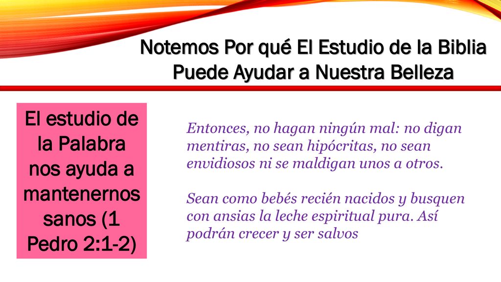 Notemos Por qué El Estudio de la Biblia Puede Ayudar a Nuestra Belleza