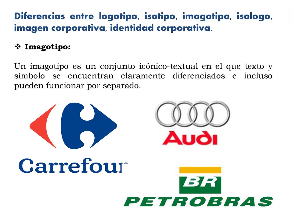 Diferencias entre logotipo, isotipo, imagotipo, isologo, imagen corporativa, identidad corporativa.