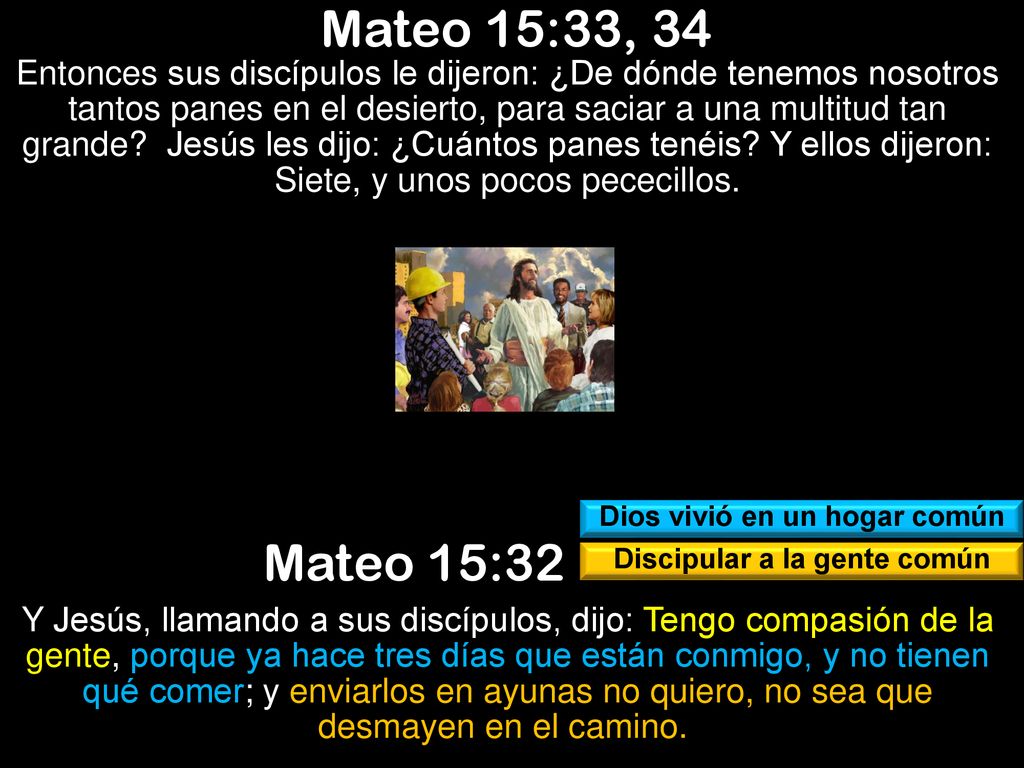 Dios vivió en un hogar común Discipular a la gente común