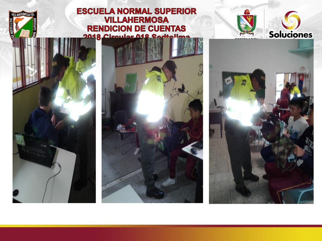 ESCUELA NORMAL SUPERIOR VILLAHERMOSA RENDICION DE CUENTAS 2018 Circular 018 Sedtolima