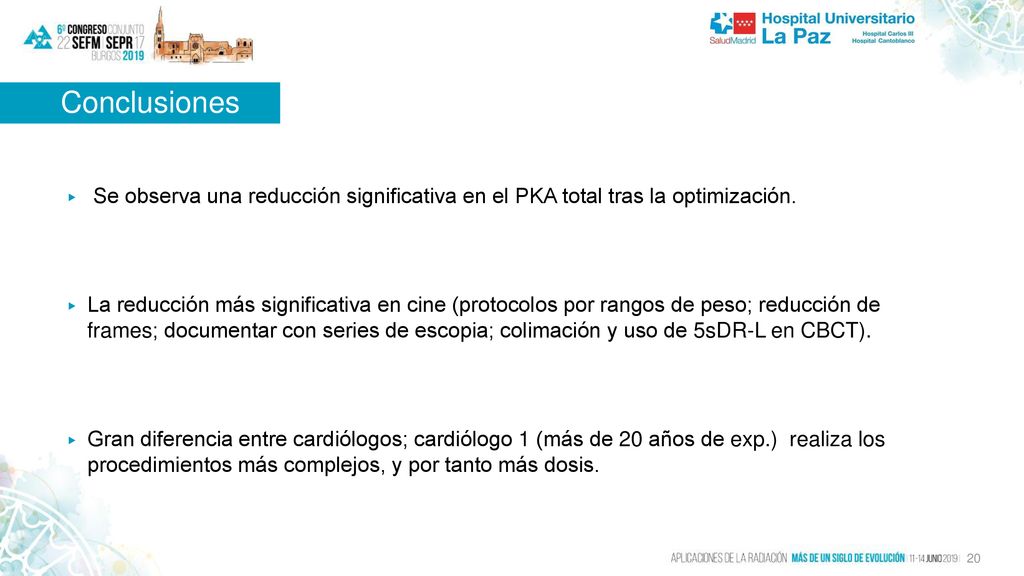 Conclusiones Se observa una reducción significativa en el PKA total tras la optimización.
