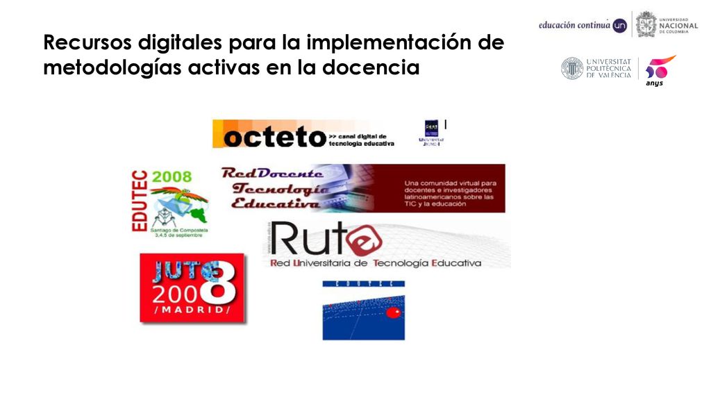 Recursos digitales para la implementación de metodologías activas en la docencia