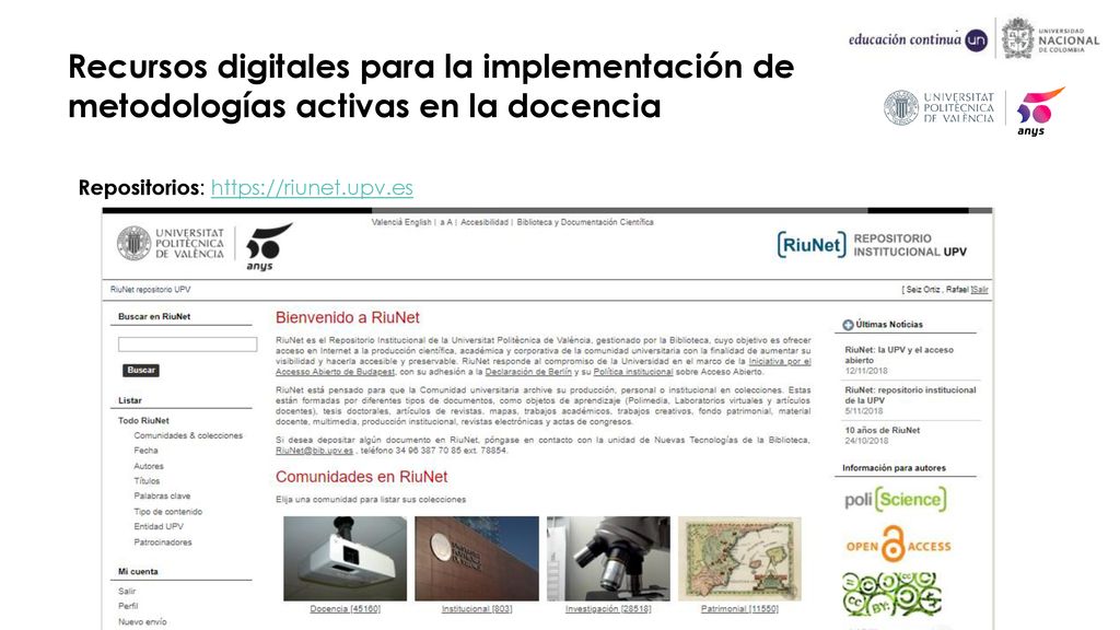 Recursos digitales para la implementación de metodologías activas en la docencia