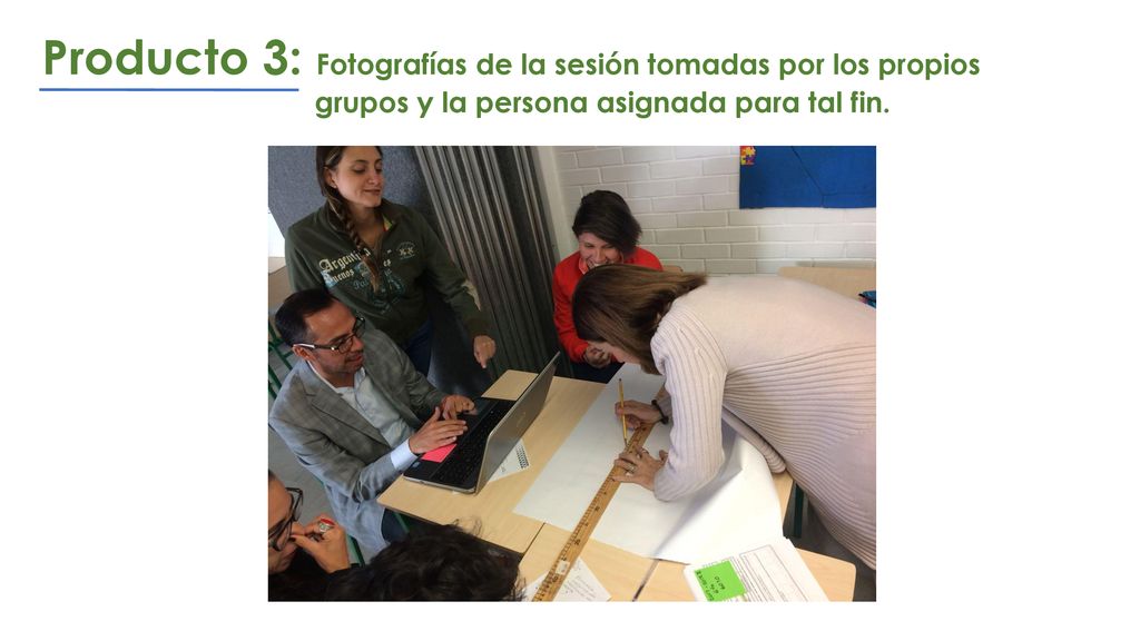 Producto 3: Fotografías de la sesión tomadas por los propios
