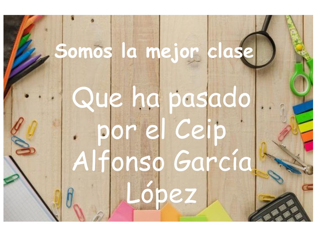 Que ha pasado por el Ceip Alfonso García López