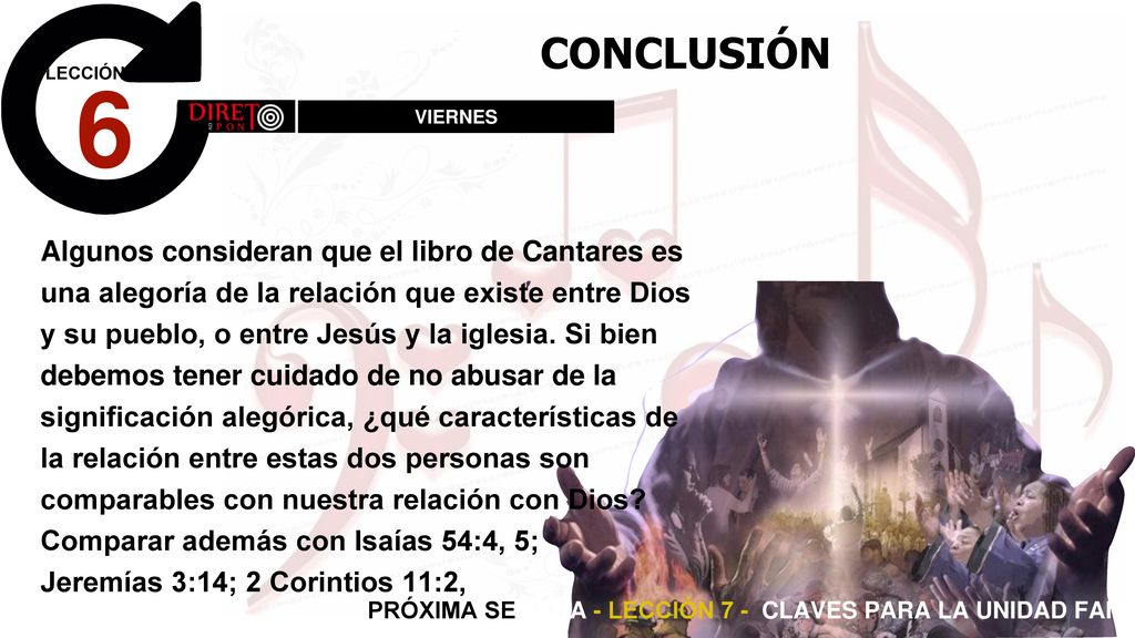 PRÓXIMA SEMANA - LECCIÓN 7 - CLAVES PARA LA UNIDAD FAMILIAR
