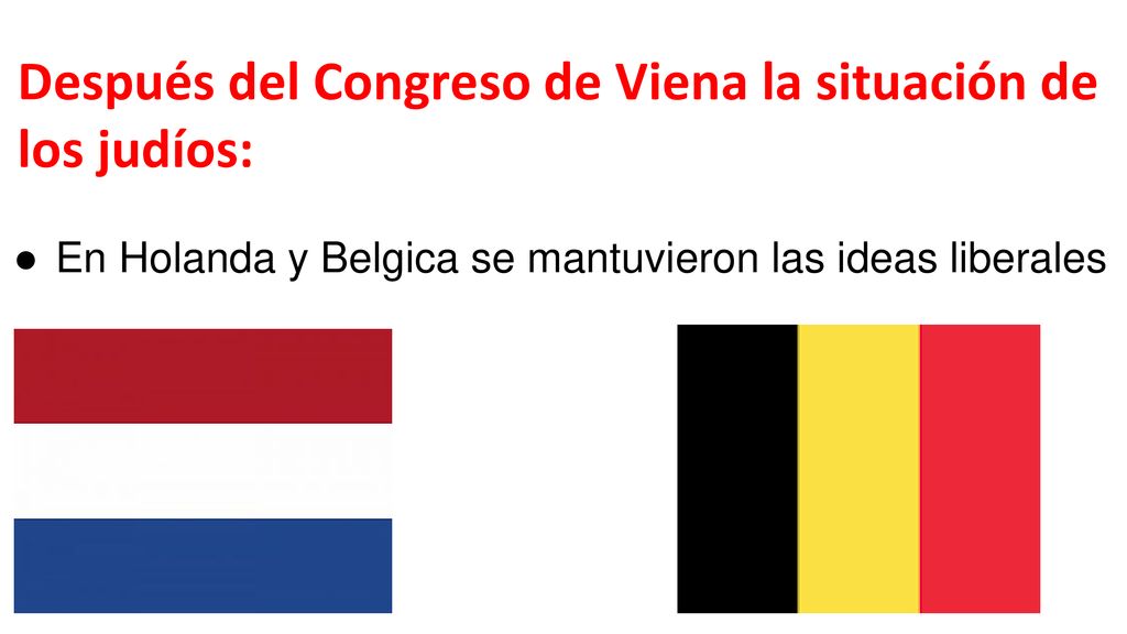 Después del Congreso de Viena la situación de los judíos: