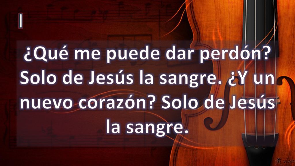 I ¿Qué me puede dar perdón Solo de Jesús la sangre. ¿Y un nuevo corazón Solo de Jesús la sangre.