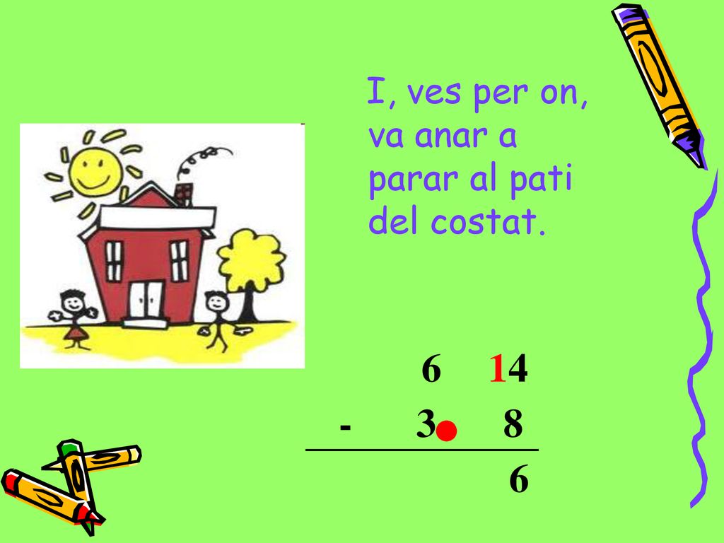 I, ves per on, va anar a parar al pati del costat.