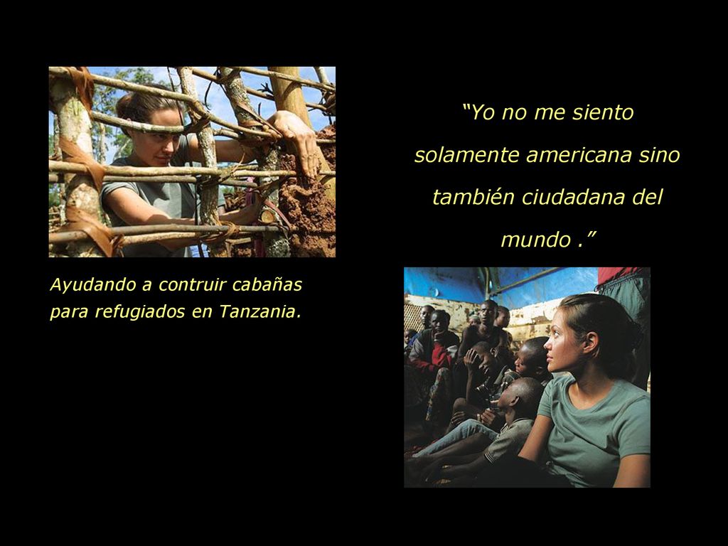 Yo no me siento solamente americana sino también ciudadana del mundo