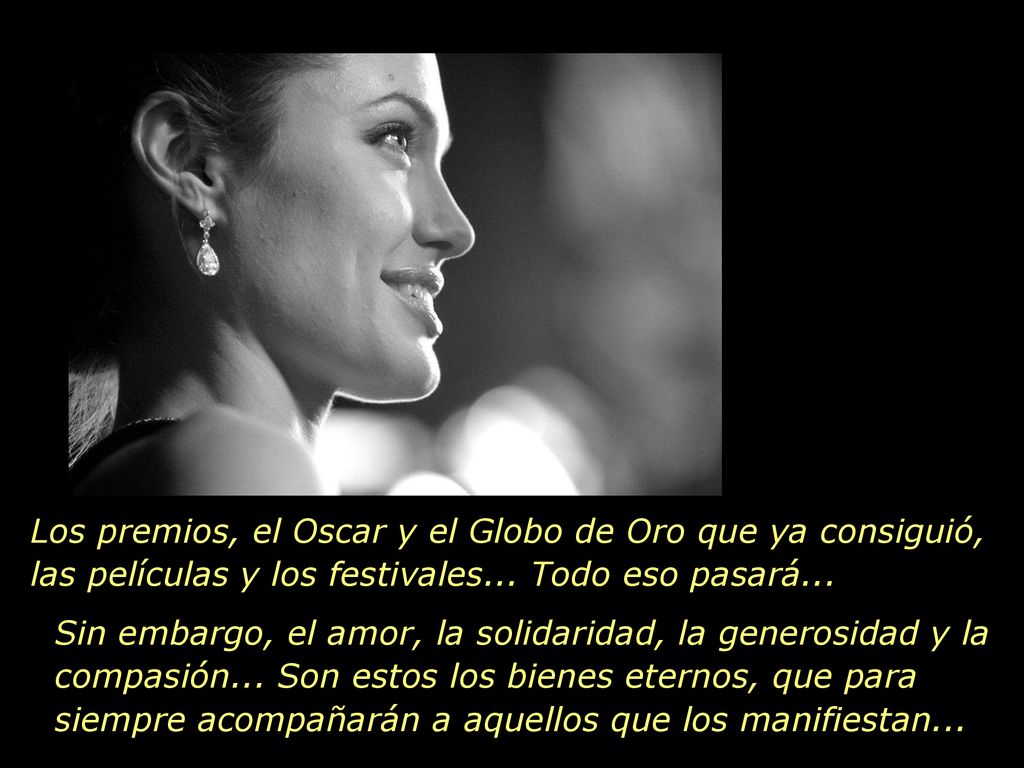 Los premios, el Oscar y el Globo de Oro que ya consiguió, las películas y los festivales... Todo eso pasará...