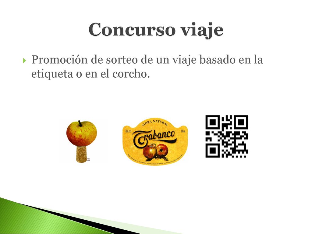 Concurso viaje Promoción de sorteo de un viaje basado en la etiqueta o en el corcho.