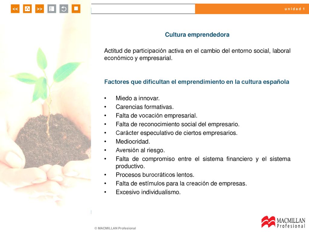Factores que dificultan el emprendimiento en la cultura española