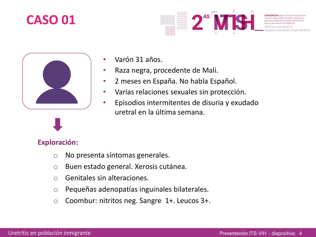 CASO 01 Varón 31 años. Raza negra, procedente de Mali.