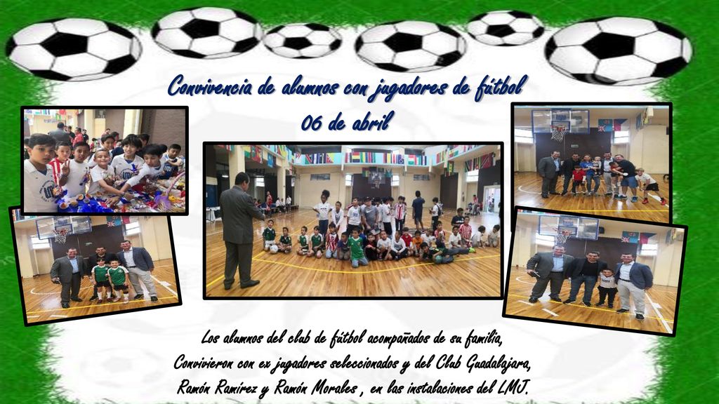 Convivencia de alumnos con jugadores de fútbol 06 de abril