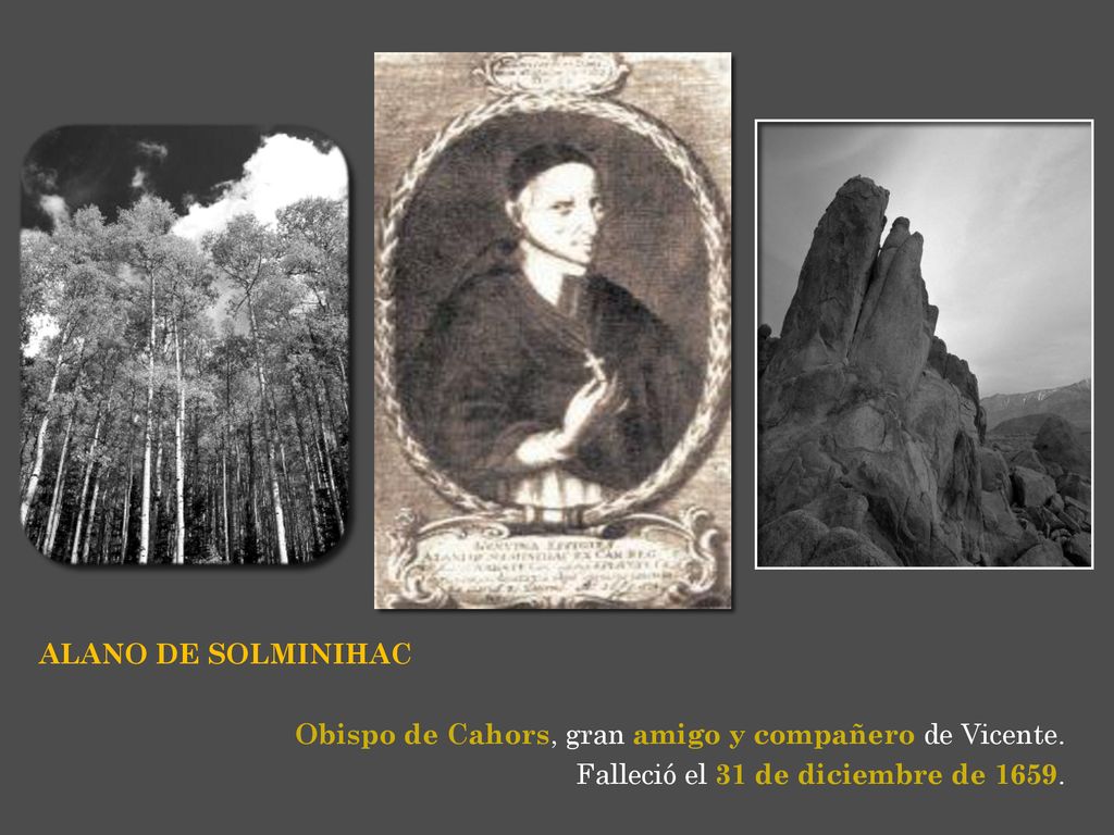 ALANO DE SOLMINIHAC Obispo de Cahors, gran amigo y compañero de Vicente.