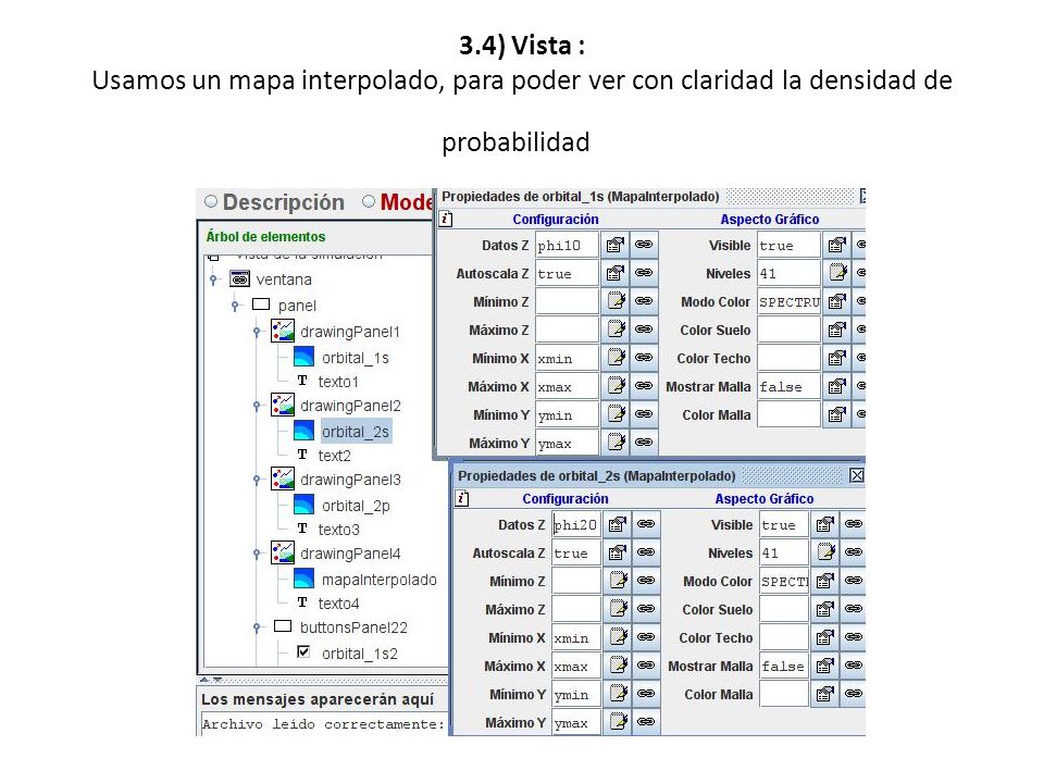 3.4) Vista : Usamos un mapa interpolado, para poder ver con claridad la densidad de probabilidad