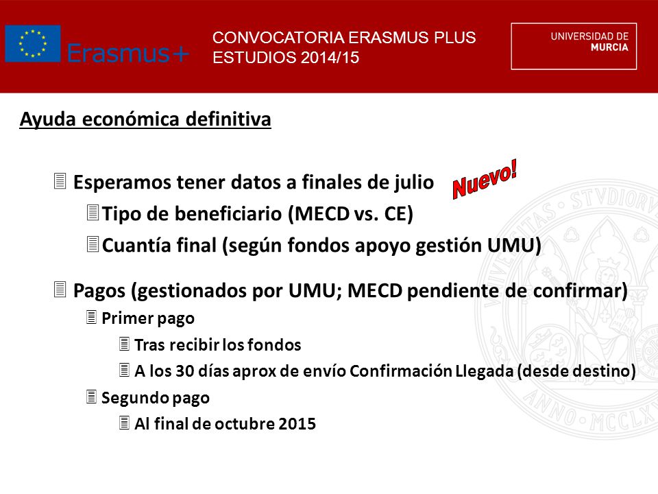 Ayuda económica definitiva Esperamos tener datos a finales de julio