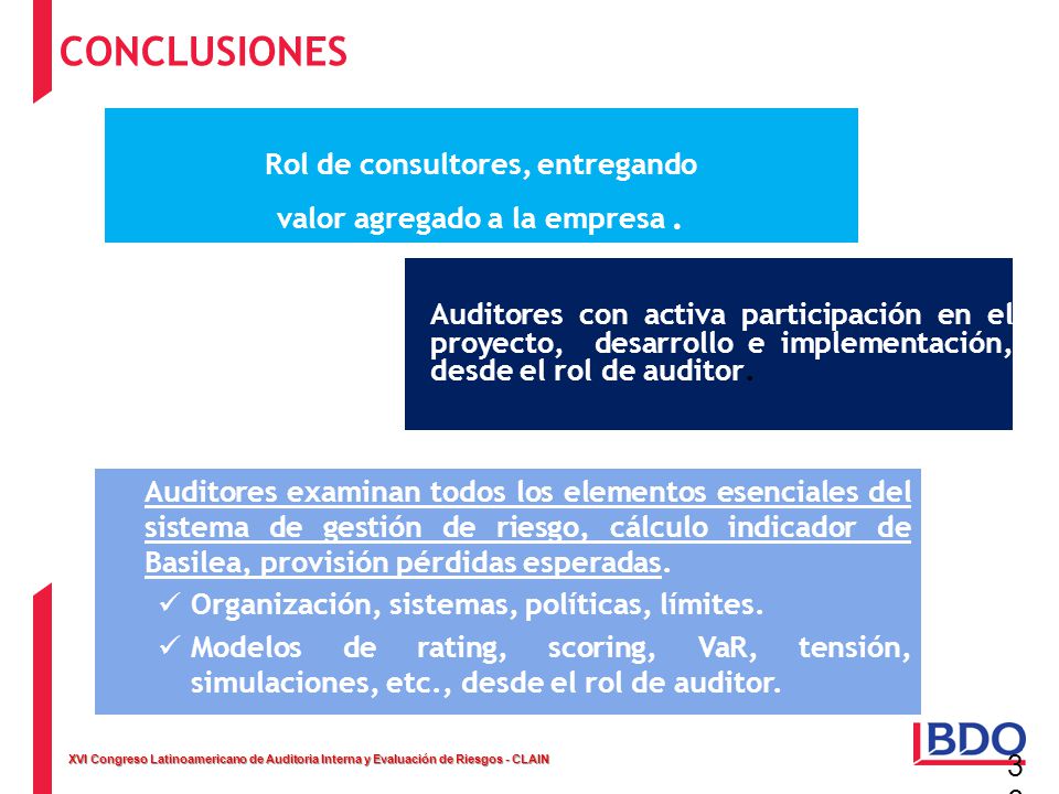 Rol de consultores, entregando valor agregado a la empresa .