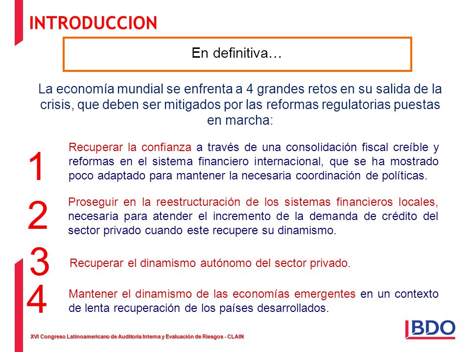 INTRODUCCION En definitiva…