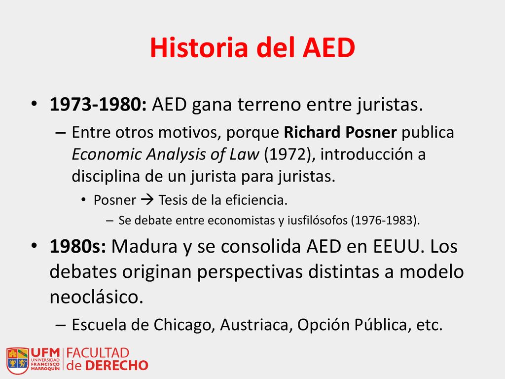 Historia del AED : AED gana terreno entre juristas.
