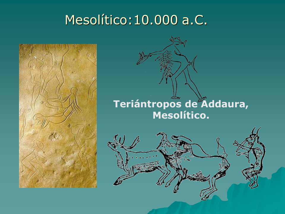 Teriántropos de Addaura, Mesolítico.