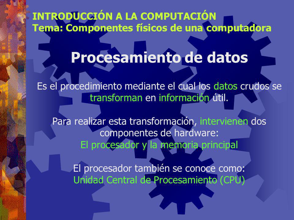 Procesamiento de datos