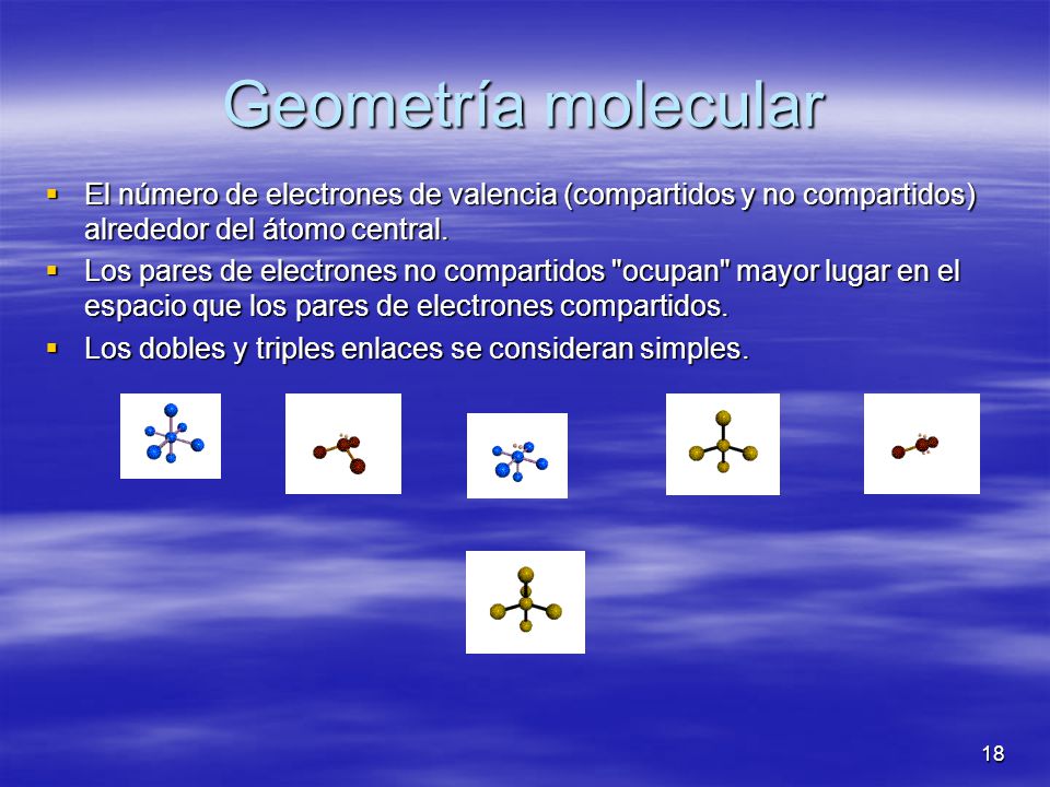 Geometría molecular.