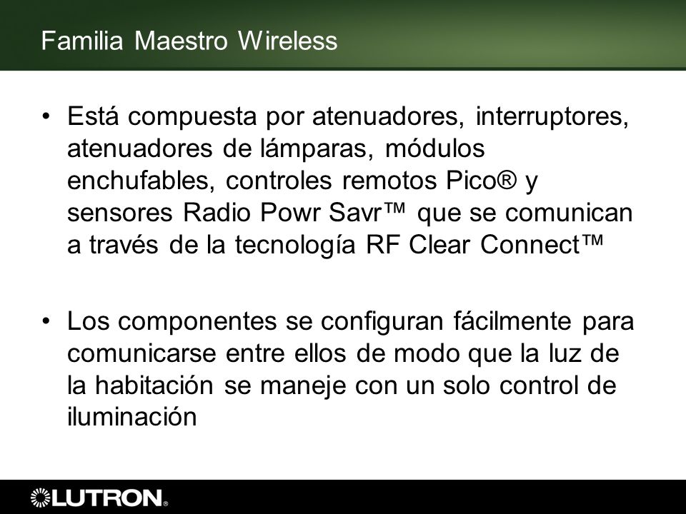 Familia Maestro Wireless