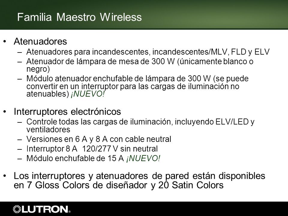 Familia Maestro Wireless
