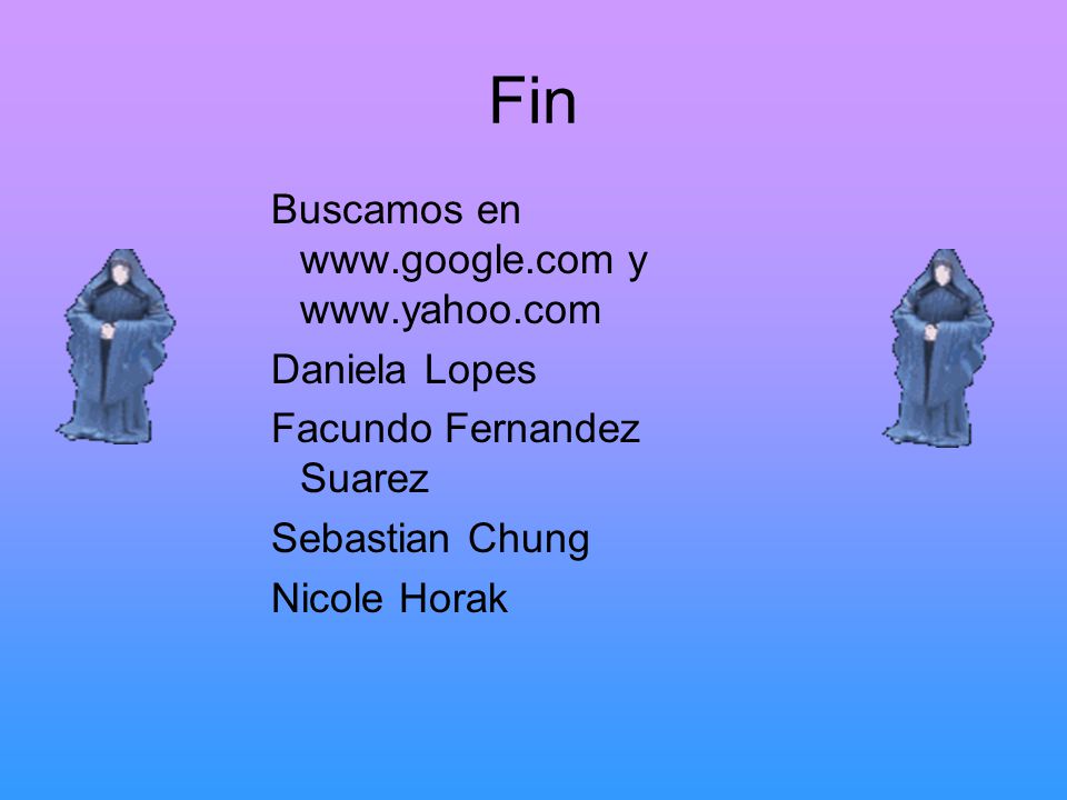 Fin Buscamos en   y   Daniela Lopes