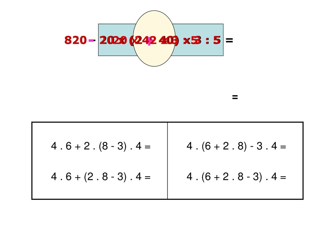 x (2 + 40) x 3 : 5 = x (2 + 40) x 3 : x 42 x 3 : 5. = (8 - 3) . 4 =