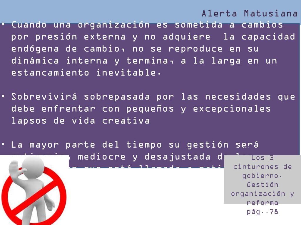 Los 3 cinturones de gobierno. Gestión organización y reforma pág..78