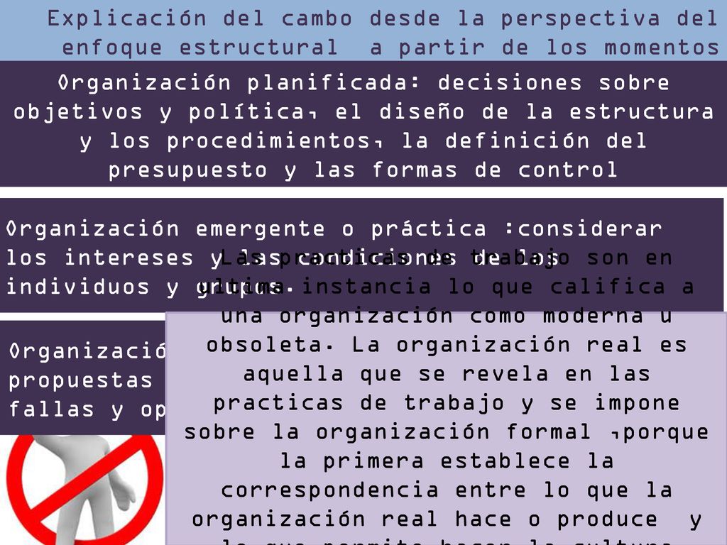 Explicación del cambo desde la perspectiva del enfoque estructural a partir de los momentos