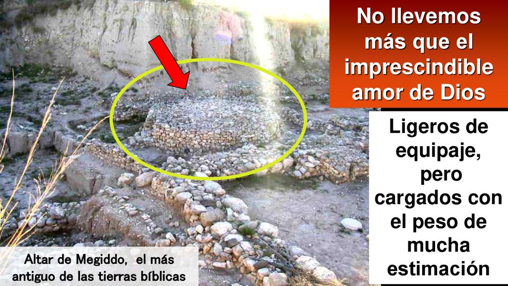 No llevemos más que el imprescindible amor de Dios