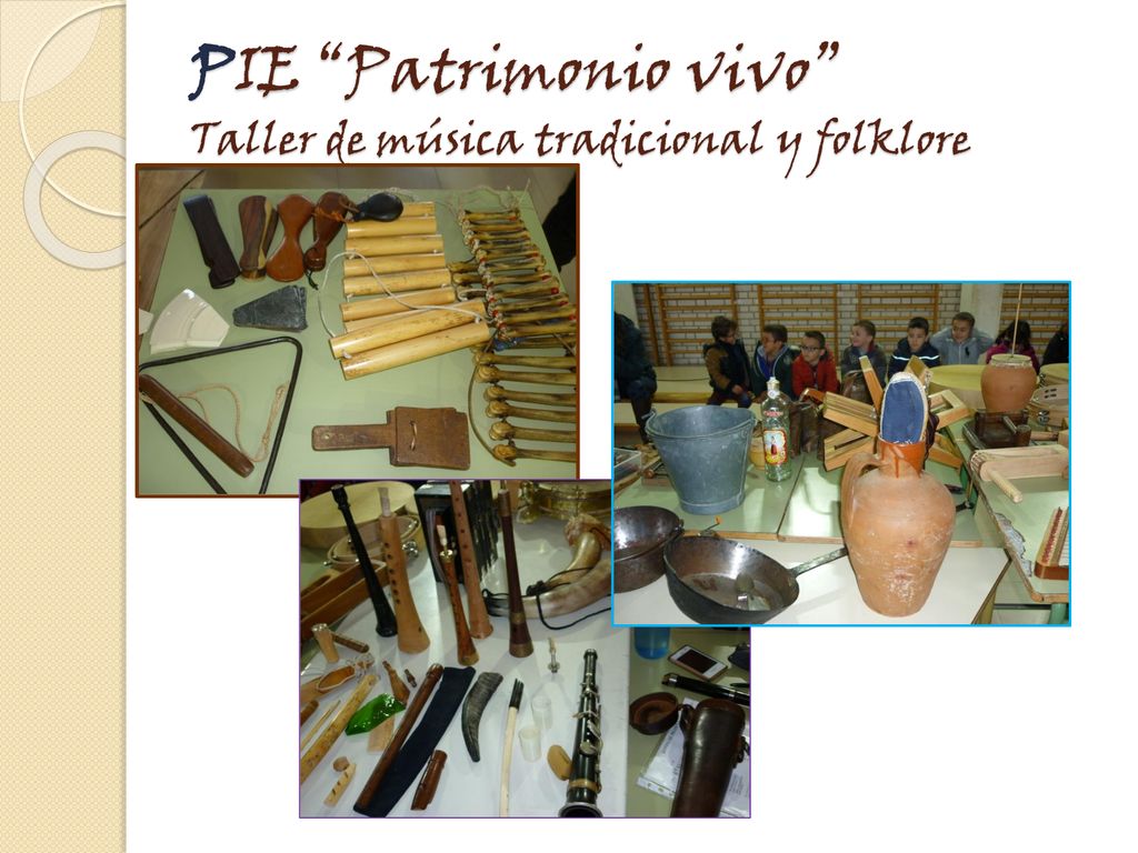 PIE Patrimonio vivo Taller de música tradicional y folklore