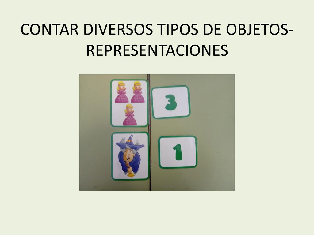 CONTAR DIVERSOS TIPOS DE OBJETOS- REPRESENTACIONES
