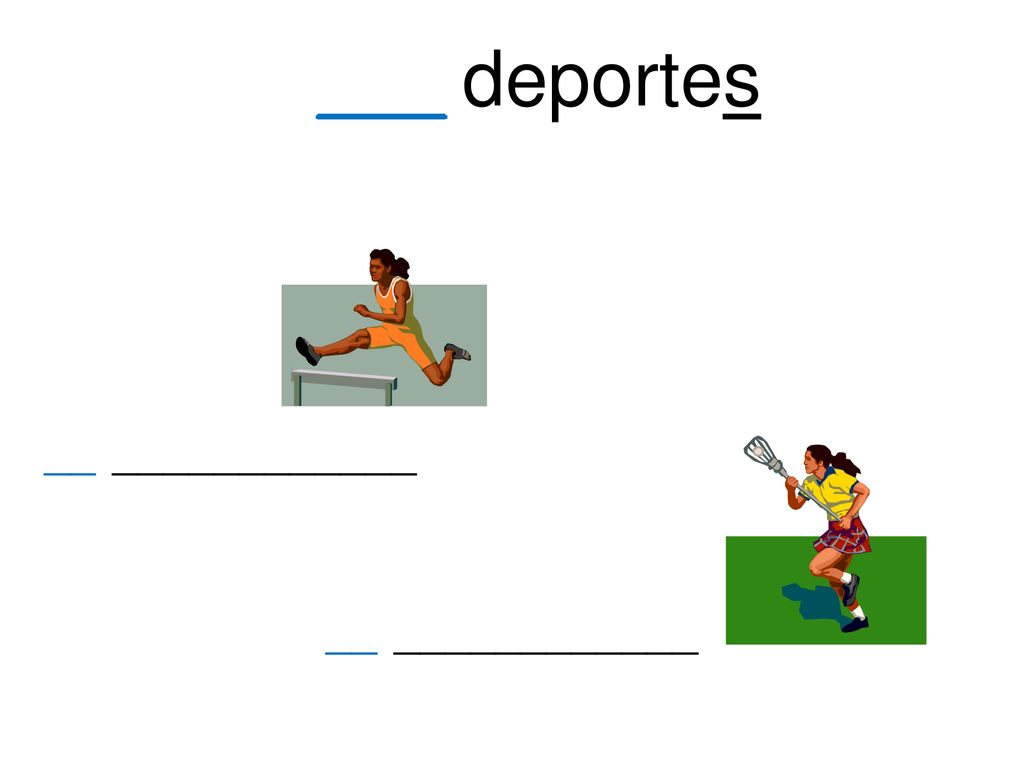 ___ deportes __ ____________ __ ____________