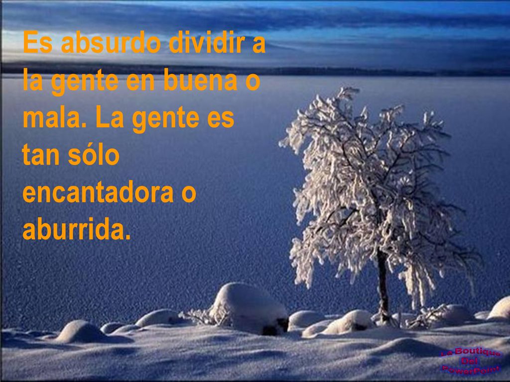Es absurdo dividir a la gente en buena o mala